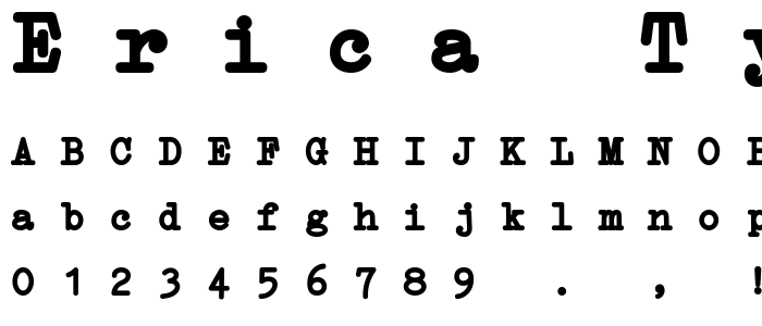 Erica Type Bold Italic font